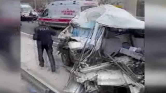Silivri'de zincirleme trafik kazası