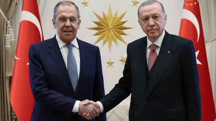 Cumhurbaşkanı Erdoğan, Lavrov'u kabul etti