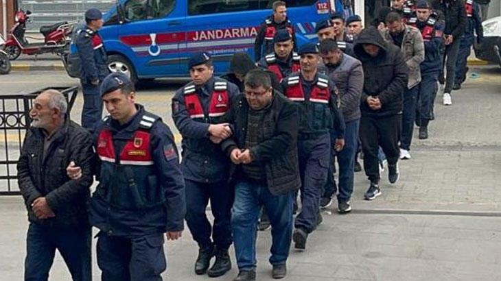 Manisa ve İzmir'deki cürüm örgütü operasyonunda 25 tutuklama