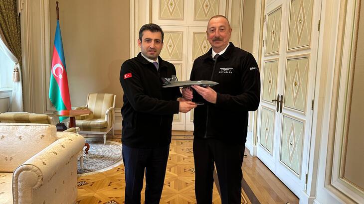 Selçuk Bayraktar Azerbaycan Cumhurbaşkanı İlham Aliyev’i ziyaret etti