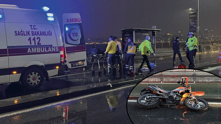 Üsküdar'da İETT otobüsüne çarpan motosikletli hayatını kaybetti
