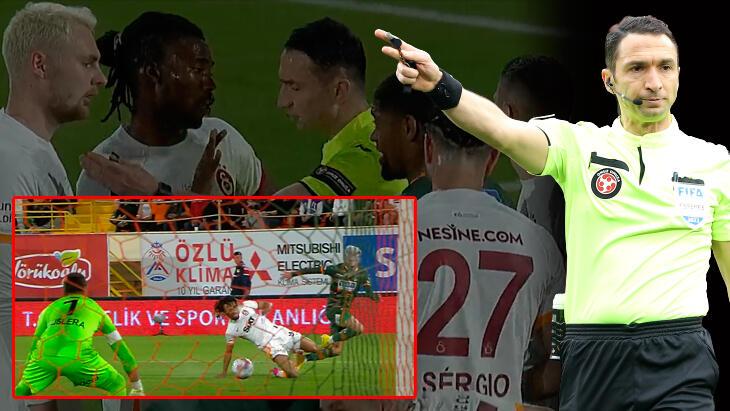 Alanyaspor - Galatasaray maçında tartışma yaratan penaltı kararı! Eski hakem canlı yayında UEFA'yı örnek gösterdi