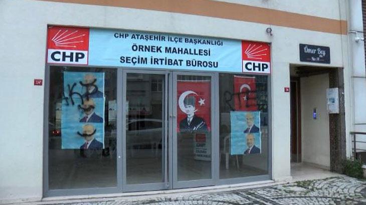 İstanbul'da CHP seçim ofisine saldırı! Kameralar inceleniyor