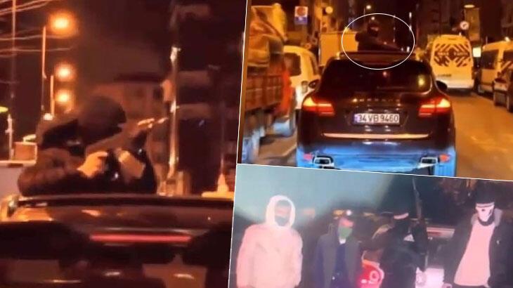İstanbul'da şok imajlar: Maskeli şüpheliler, uzun namlulu silahlar...