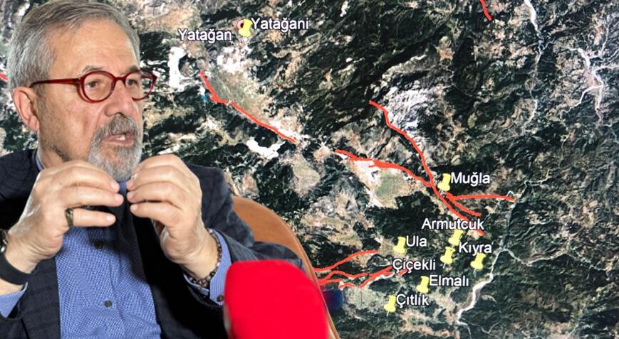 Prof. Dr. Naci Görür'den Muğla sarsıntısı sonrası haritalı uyarı!
