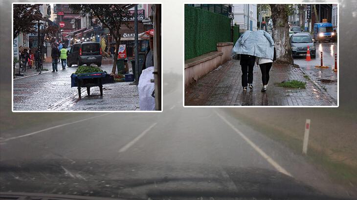 Şarköy'de dolu yağdı; Meteoroloji'den Edirne ve Kırklareli için uyarı!