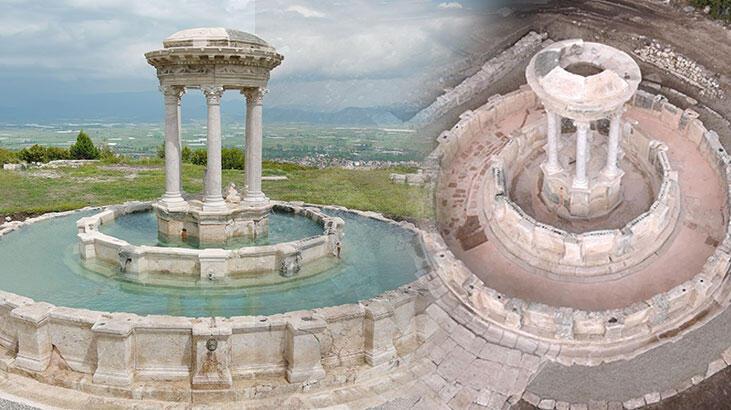 2 bin yıllık antik çeşme, 13 asır sonra yine suya kavuştu