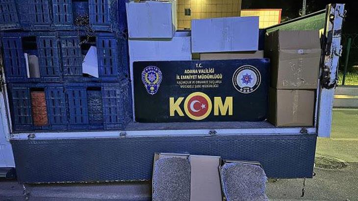 Adana'da 56 milyon 490 bin makaron ele geçirildi; 24 gözaltı