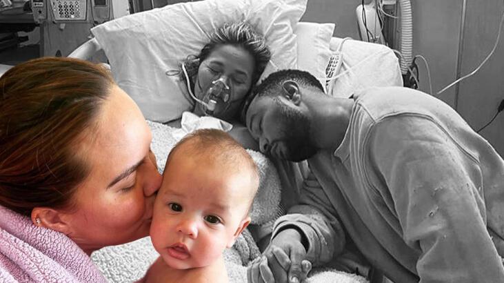Chrissy Teigen, 3'üncü bebeğinin doğum anını paylaştı