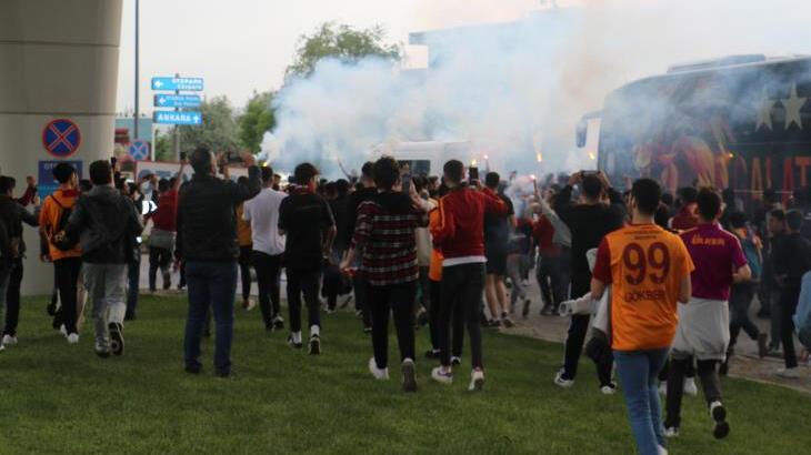 Galatasaray’a Ankara’da şampiyon üzere karşılama