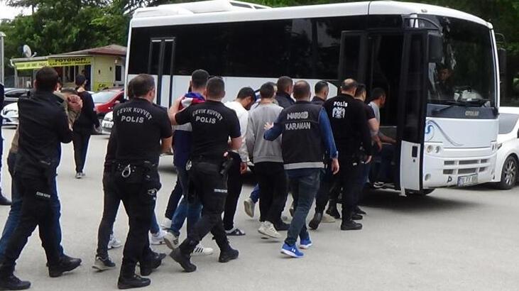 Karaman'da uyuşturucu satıcılarına şafak operasyonu: 17 gözaltı