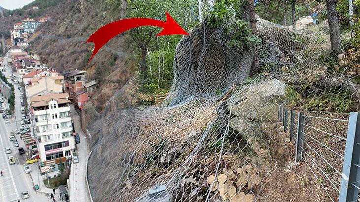 Yamaçlarda kaya riskine karşı ‘çelik ağ’! 900 konut garantide