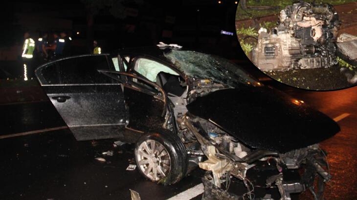Kayseri'de araba ağaca çarptı: 2 ağır yaralı