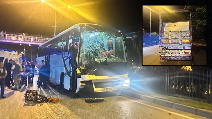 Amasya’da yolcu otobüsü TIR'a çarptı: 5 yaralı