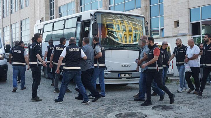 Edirne'de silah kaçakçılarına 'Kukla 22' operasyonunda 24 kuşkulu adliyede