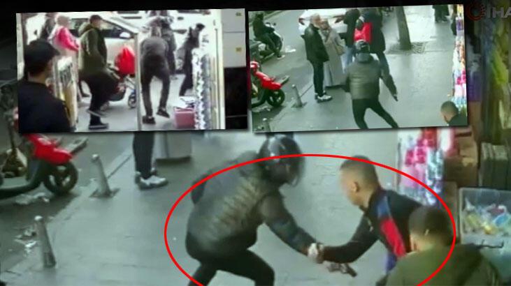 İstanbul’da silahlı taarruz kamerada: Yanlış adamı vurdu