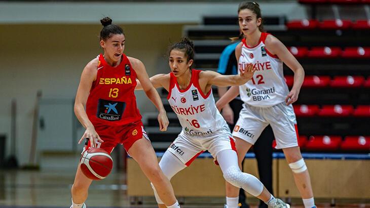 18 Yaş Altı Kız Basketbol Ulusal Kadrosu, İspanya'ya 78-64 mağlup oldu