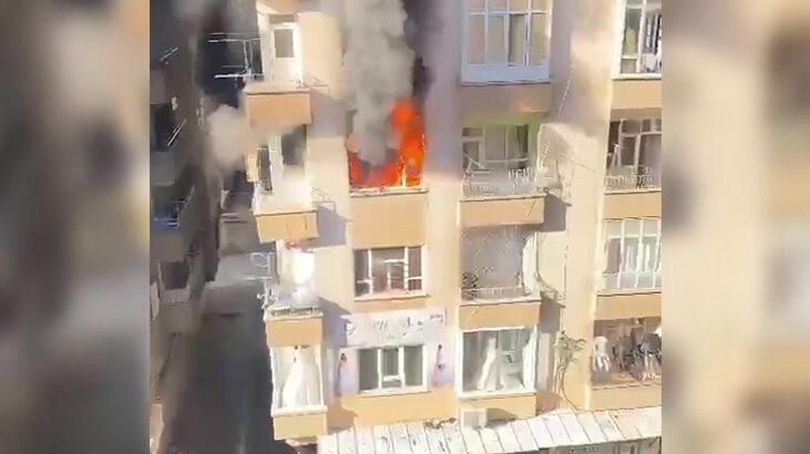 Şanlıurfa'da 6 katlı binada yangın