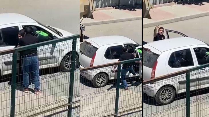 Sultangazi'de sokak ortasında bayana şiddet