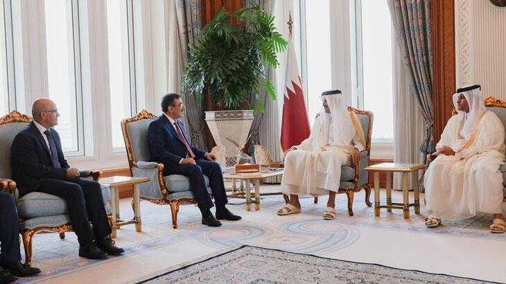 Yılmaz ve Şimşek’ten Katar ziyareti! 'Ekonomik iş birliği imkanlarını ele aldık'
