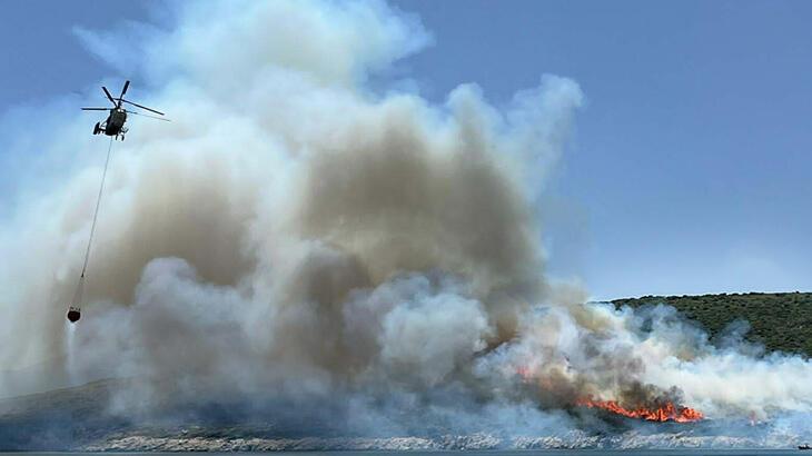 Son dakika! İzmir'de makilik bölgede yangın